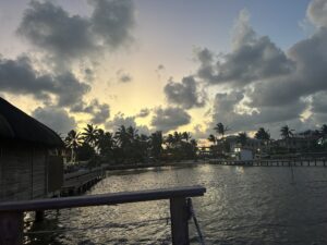 Bay and clouds