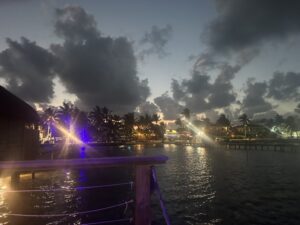 Bay and clouds